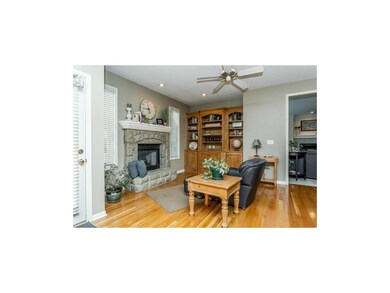 Hearth Room with Fireplace and Built-ins.