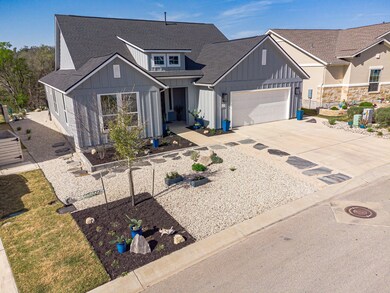 View of front of home with board and batten sidin