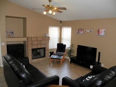 Living Room w/Ceiling Fan