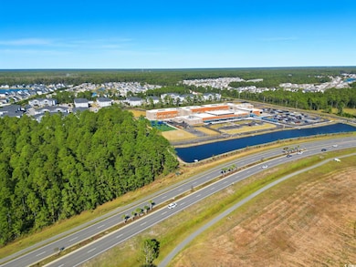 Bird's eye view of a major roadway