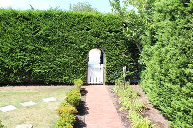 Private front yard