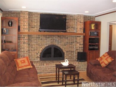 Warm lower level family room area with natural gas
