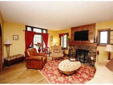 Living Room. Large living room with stunning woodw