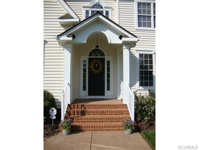Front door with covered stoop