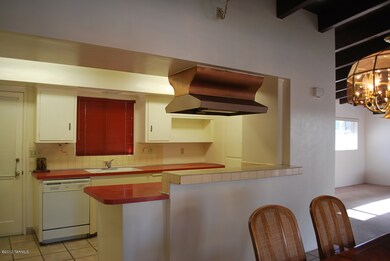 view of kitchen from dining ell.