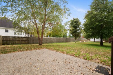 Another view of the backyard from the patio.