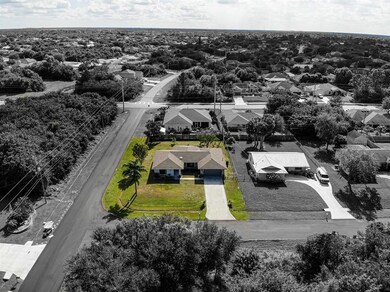 Black and white Aerial view