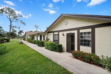 View of front of home with a front lawn