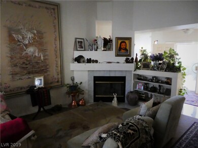 Gas fireplace in living room