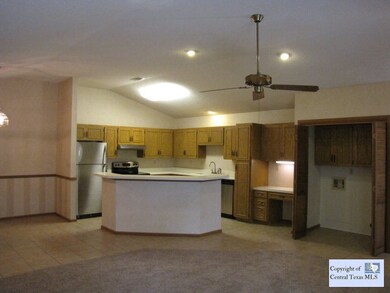 View of Island : Large Island in kitchen with stor
