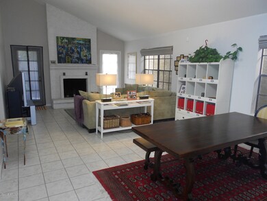 Large family room open to dining area
