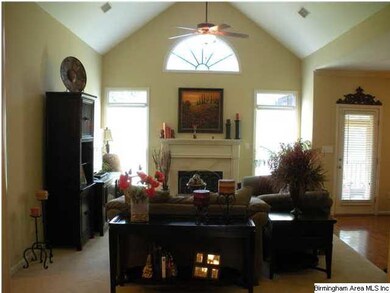 Vaulted ceiling in the great room, gas fireplace, 