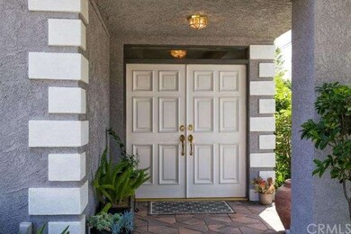 Inviting double door entry at front porch