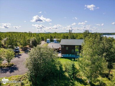 Aerial with house