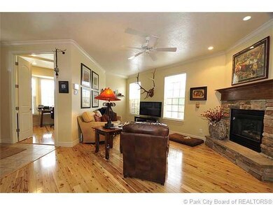 Living Room. Windows provide views of mo