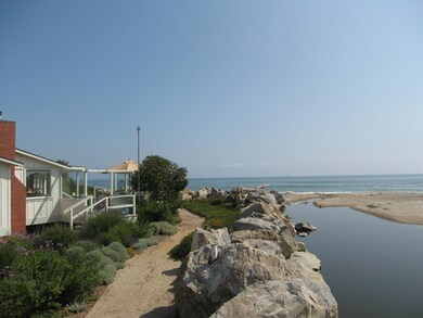creek and path to beach