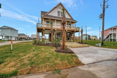Corner lot with nice bay views.