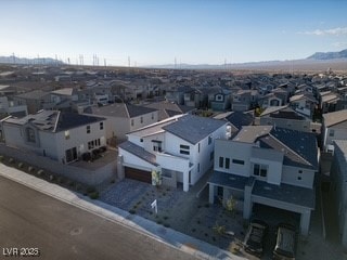 Aerial perspective of suburban area featuring a mo