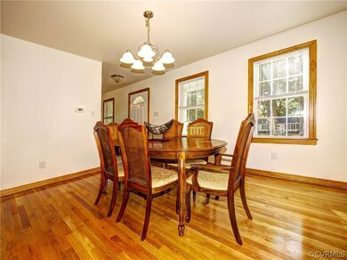 Formal dining room with beautiful hardwood floors!