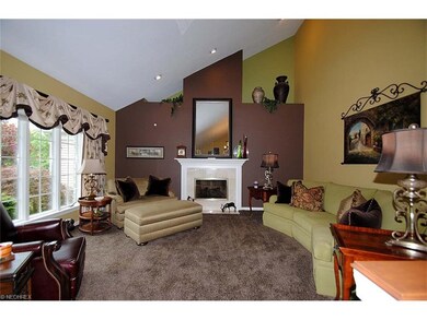 Living room with gas fireplace
