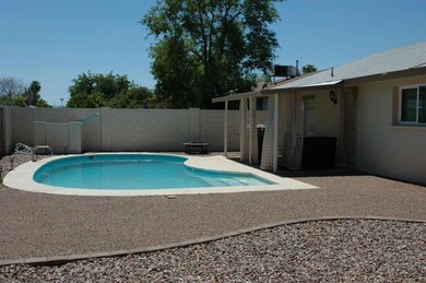 Oversized pool on a N/S lot