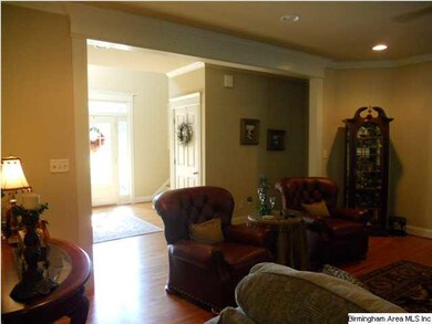 Wide open doorway from the great room to the foyer
