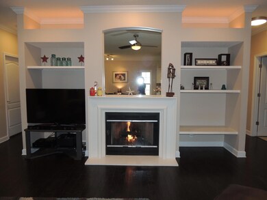 builtins and fireplace
