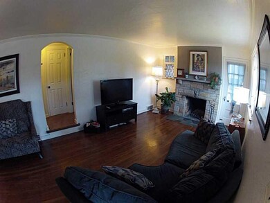 Living Room. Sunken living room, how cool?!  Notic