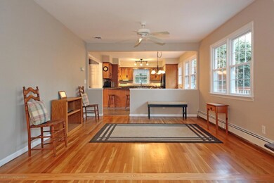 Dining room open to kitchen