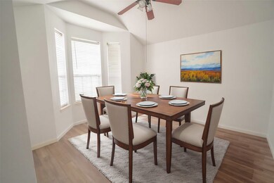 Formal dining room.  (Virtually staged)