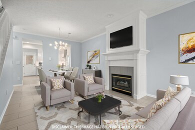 Living Room -virtually staged