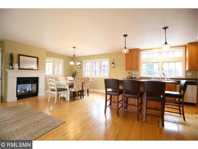 Spacious dining area.
