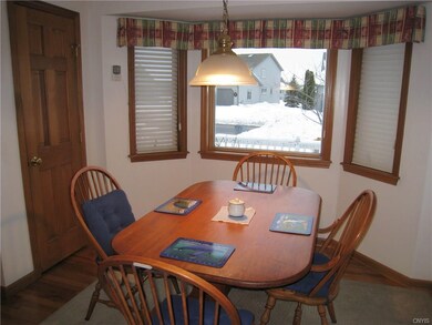 Breakfast area with bay window.  Pantry is on the 