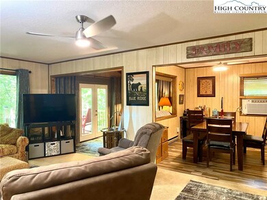 View of the Sunroom and Dining Area from the Livin