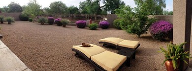 Over-sized rear yard.
