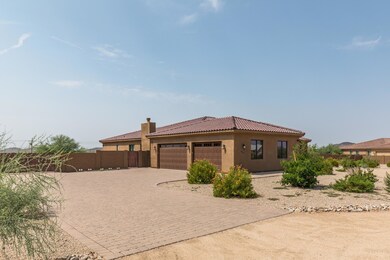 Paver Driveway, Three Car Garage