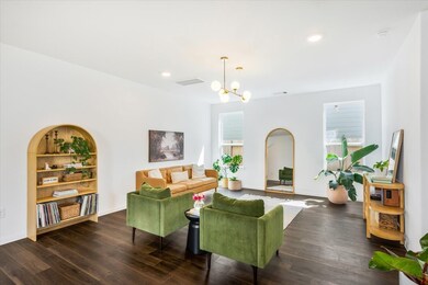 Living room is large and spacious and open to the