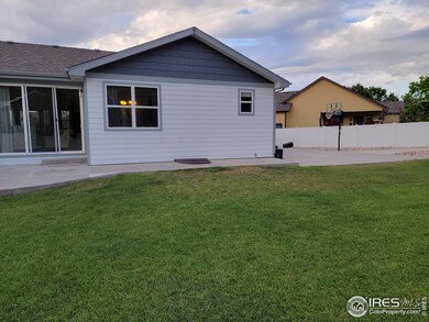 The back of the home faces South.