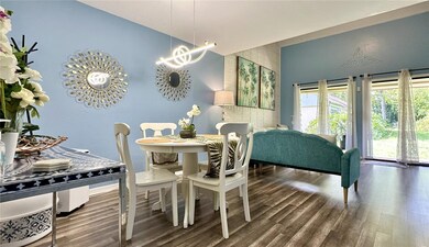 Open dining area is very stylish