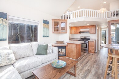 Furnished living area open to the kitchen!