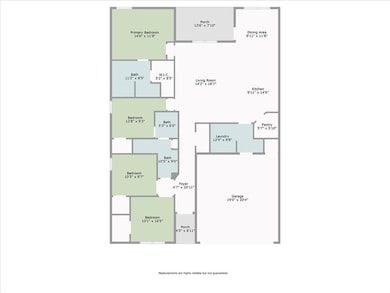 Layout of the house- Magnolia floor plan