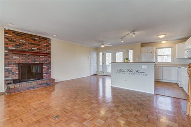 Open floor plan with combo living and dining area 