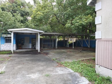 covered parking in rear