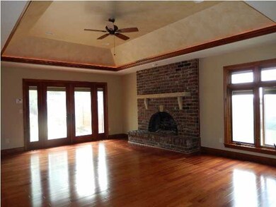 Master bedroom with fire place
