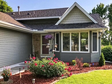 Beautiful flower beds just outside your front door