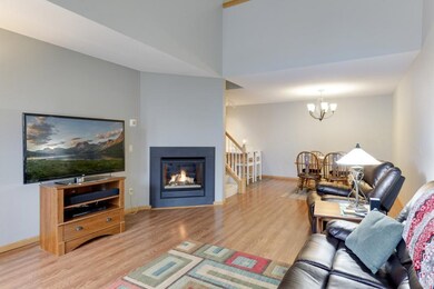 Warm your feet by the gas fireplace!