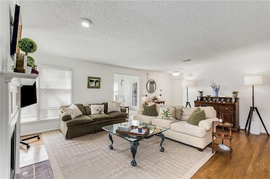 Another view of the fireside living room.