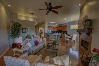 Great room with fireplace