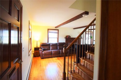 Front door, Living room