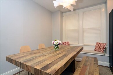 Dining room with built in window seat!